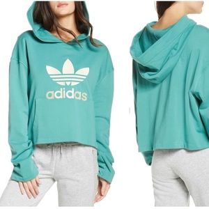 New Adidas Originals Logo Appliqué Hoodie Large